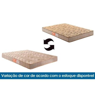 Conjunto Box Baú Casal Colchão Espuma Paropas D33 Pasquale Clean + Base Crc Suede Clean (138x188)