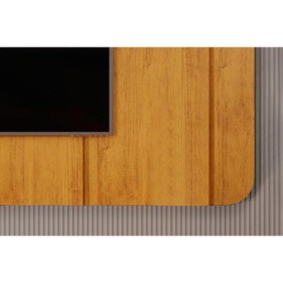 Home p/ TV até 75 Polegadas Celine 100% MDF c/ Led 241x132cm Off White - DJ Móveis