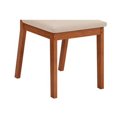 Cadeira de Cozinha Talia Kit 4 Un Freijo/Suede Creme - DJ Móveis