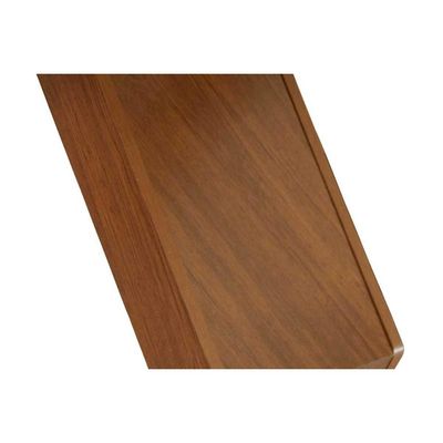 Mesa p/ Cozinha Alvorada c/ Tampo 180x90cm Madeirado Vidro Canto Reto - Imbuia/Off White - Rufato