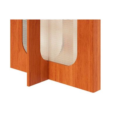 Mesa p/ Cozinha Louise c/ Tampo Madeirado c/ Vidro 130x80cm Cinamomo/Off White - Cimol