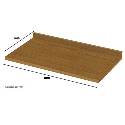 Gabinete de Cozinha Modulado Balcão c/ Tampo Americana c/ 2 Portas 80cm Cinza - Henn