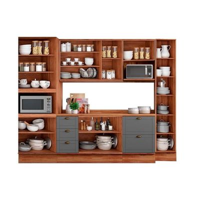 Kit Cozinha Modulada 6 Peças Bella (2Aéreos+2Balcões+2Paneleiros) C6P55 Branco - Carraro