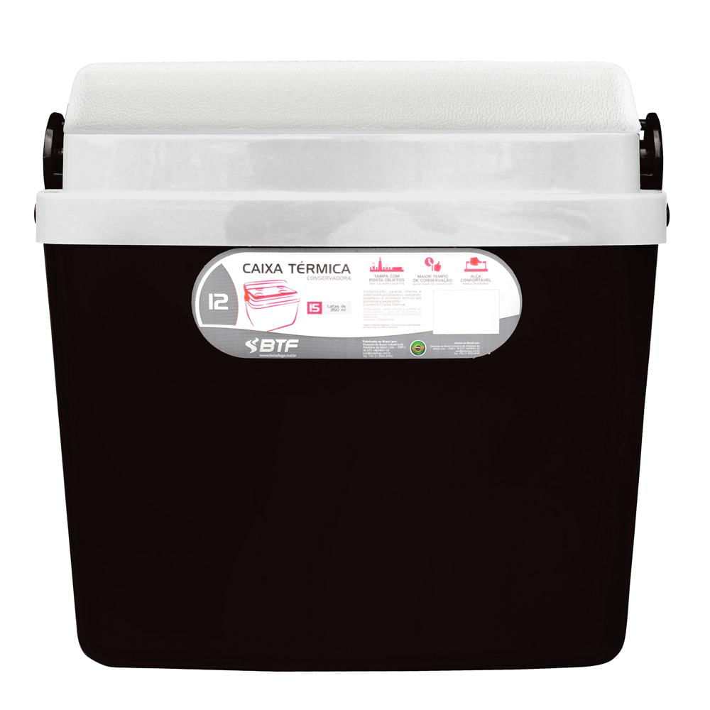 Caixa Térmica 12L Botafogo Preta