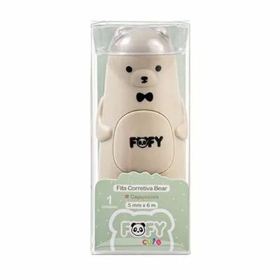 FITA CORRETIVA BEAR FOFINHO CUTE CAPUCCINO - FF6506 - FOFY