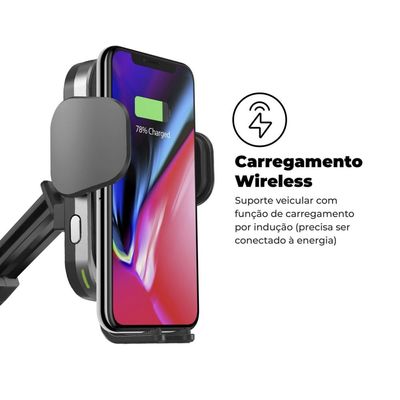 Suporte por indução sem fio Wireless - Tank Car Automatic - Gshield
