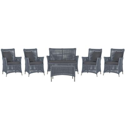 Jogo Sofá 4 Poltronas E Mesa Igapó Fendi E11 Trama Original Prata