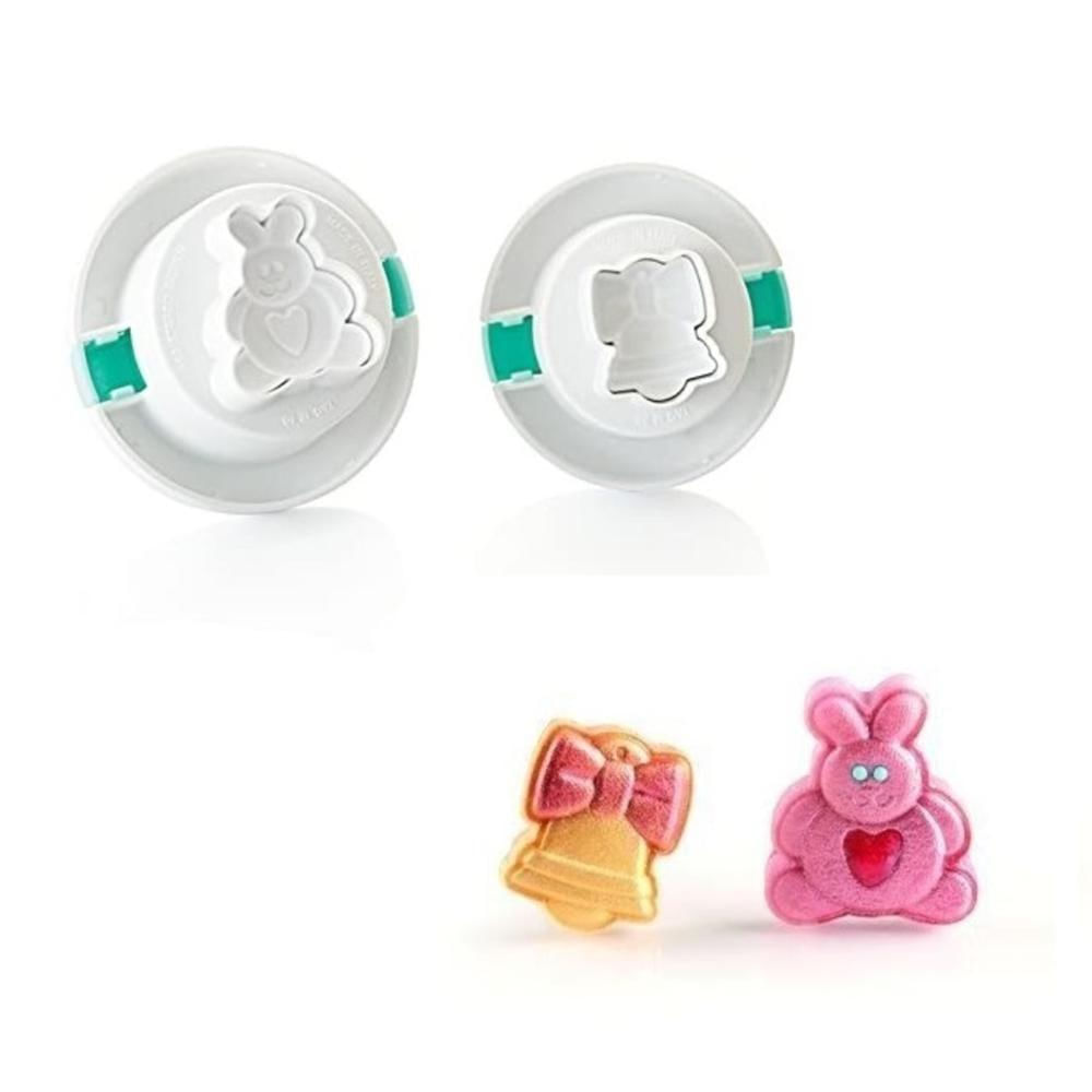 Kit 2 Cortadores Bolo 3d Cupcake Biscoito Páscoa Silikomart