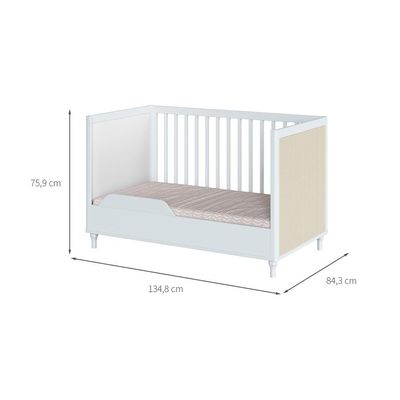 Berço Minicama com Tela Fofura Branco