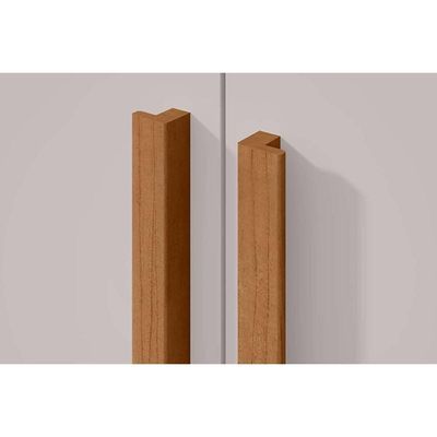 Guarda Roupa Casal 6 Portas (2 C- Espelho) E 4 Gavetas Alonzo New Branco