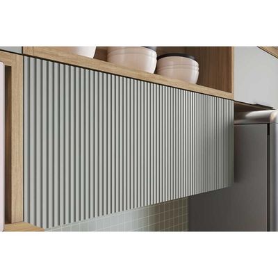 Kit de Cozinha Completa 4 Peças Marquesa (2Aéreos+2Balcões) C4P24 Nature/Verde - Nesher
