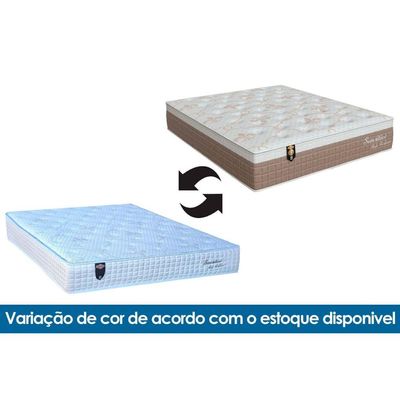 Cama Box Queen: Colchão Molas Ensacadas Orthoflex Sensitive + Base CRC Courano White (158x198)