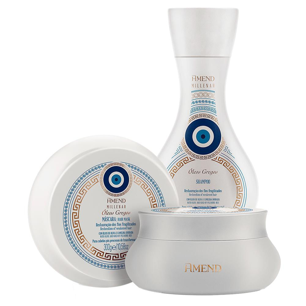 Kit Millenar Óleos Gregos Shampoo 300ml + Máscara Amend 300g