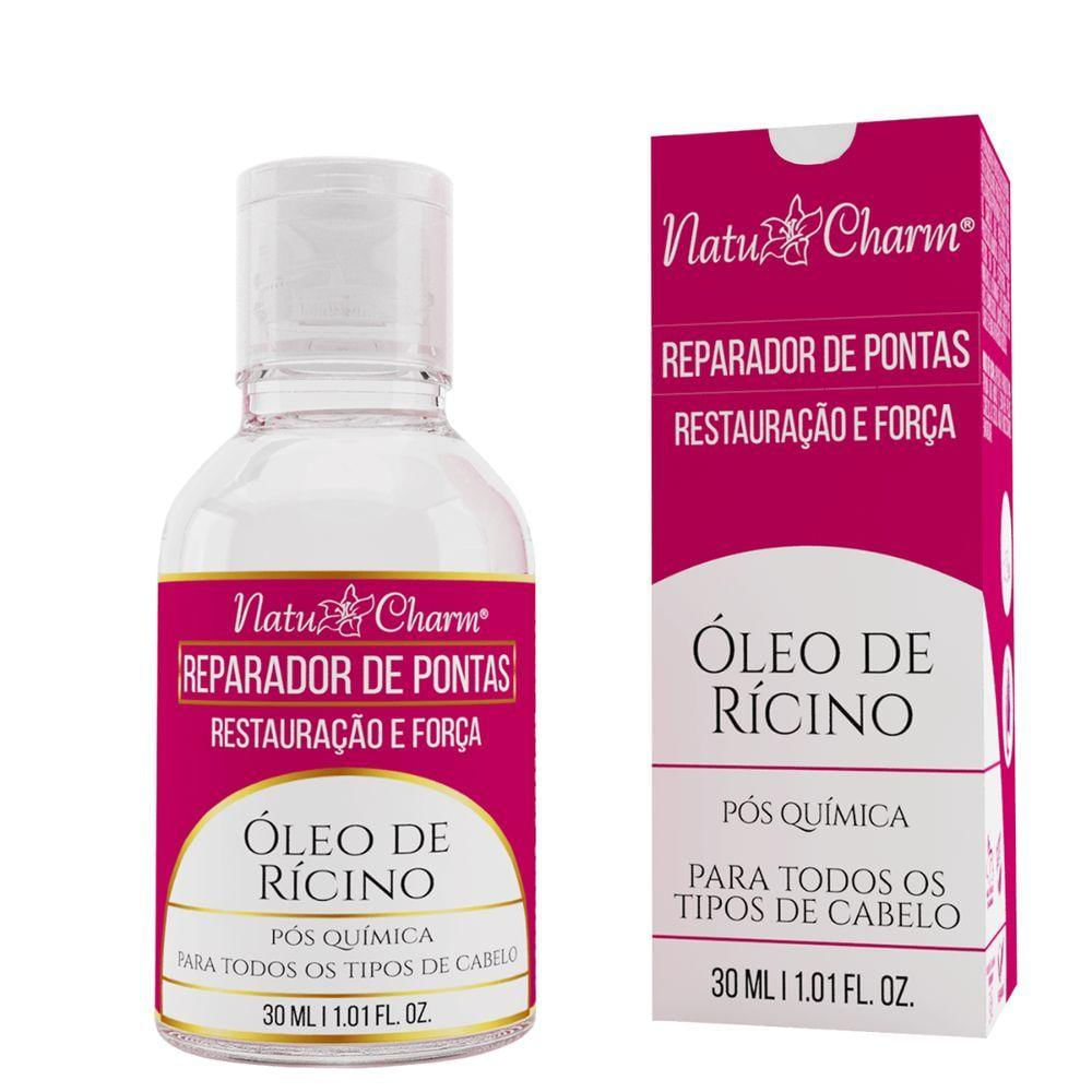 Kit Óleo De Ricino 30ml Capilar Reparador De Pontas