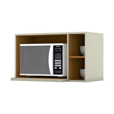 Armário De Cozinha Modulado Suporte Nicho P- Microondas Americana 80x44cm Cinza - Henn