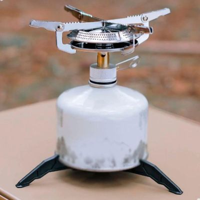 Fogareiro Portátil Camping Compacto Com Controle De Chama Lorben