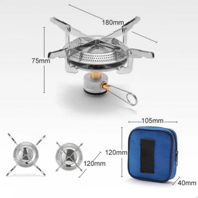 Fogareiro Portátil Camping Compacto Com Controle De Chama Lorben