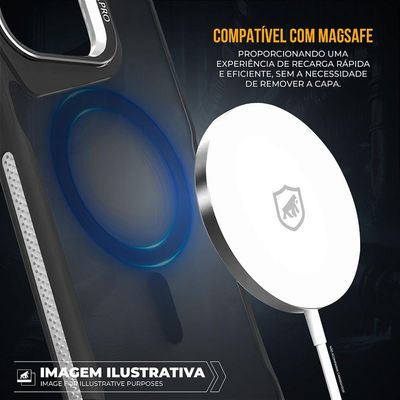 Capa para iPhone 16 - MagSafe Venom - Preta - Gshield