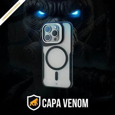 Capa para iPhone 16 - MagSafe Venom - Preta - Gshield