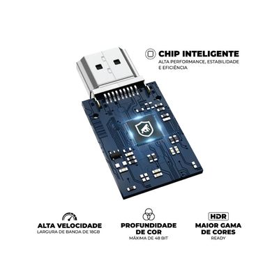 Cabo Survivor - HDMI - 2m - Preto - Gshield