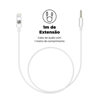 Cabo Auxiliar P2 para iPhone (Lightning) - Gshield