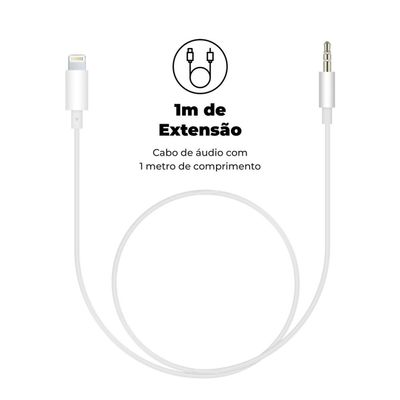 Cabo Auxiliar P2 para iPhone (Lightning) - Gshield