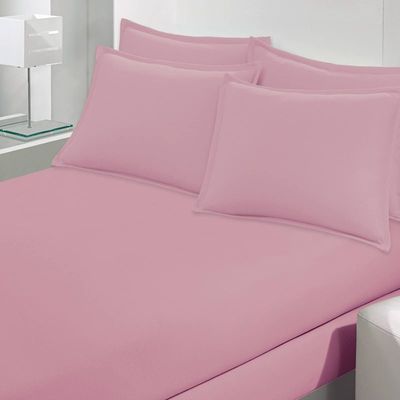 Lencol Avulso Solteiro com Elastico Malha Image Rose Bouton Rose