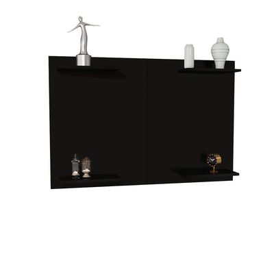 Painel De TV Até 50 Pol Amanda Minimalista Com Prateleira MDF Off White