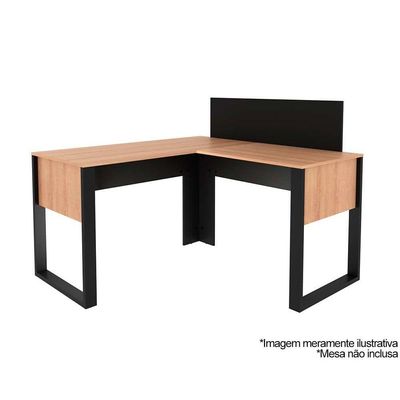 Multiuso Quarto Juvenil Divisor de Mesa ME4183 110cm Preto - Tecno Mobili