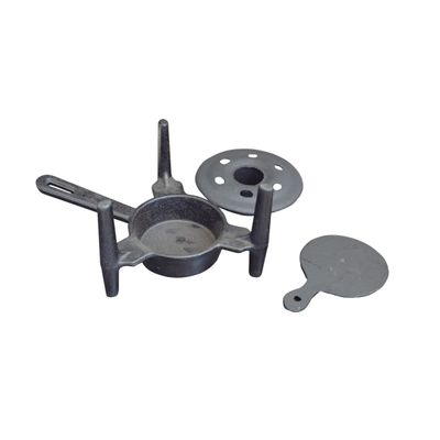 Fogareiro de Ferro Fundido a Álcool Para Bifeteiras 15cm