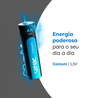 Pilha Comum AA Tubo C/40 1.5V - VP2AT40C