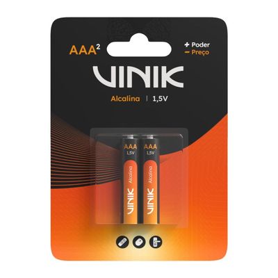 Pilha Alcalina AAA C/2 1.5V - VP3AB2A