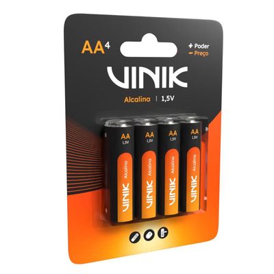 Pilha Alcalina AA C/4 1.5V - VP2AB4A