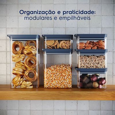 Pote Hermético Organizador Electrolux Experience Empilhável Modular 2,5L Não se aplica