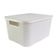Caixa Organizadora Rattan Cesto Branco Com Tampa 7 Litros