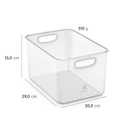 Kit Caixas Organizadoras Electrolux Experience 14,4 Litros Modular Não se aplica