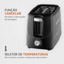Torradeira de Pães Pratic Mondial - T-18