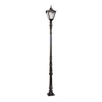 Poste Colonial Jardim Decoração Bari Alumínio Fundido 253cm