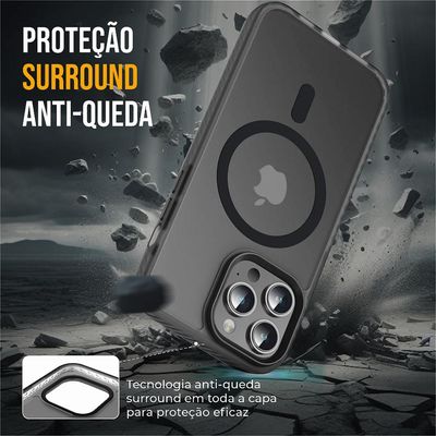 Capa MagSafe Pro para iPhone 16 Pro Max - Preta - Gshield