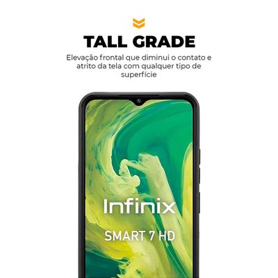 Capa para Infinix Smart 7 - Symetric Preta - Gshield