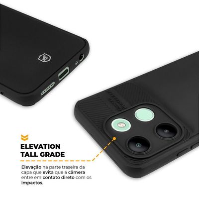 Capa para Infinix Smart 7 - Symetric Preta - Gshield