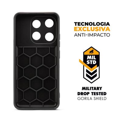 Capa para Infinix Smart 7 - Symetric Preta - Gshield