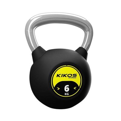 Kettlebell Rubber Kikos Pro 2kg - Preto