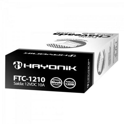 Fonte Colmeia 12vdc 10a 120w Bivolt Automática Ftc1210 Hayonik