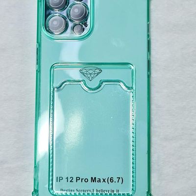 Capinha Iphone 12 Pro Max 6.7 Translucida Cores Verde