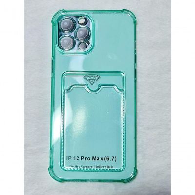 Capinha Iphone 12 Pro Max 6.7 Translucida Cores Verde