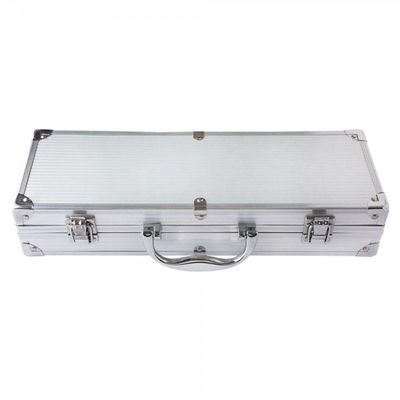 Kit Churrasco 5 Peças Em Aço Inox.