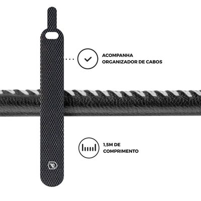 Kit Carregador Veicular com Cabo Dual Shock - 1,2m - Lightning iPhone - MFI - Gshield