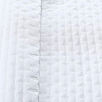 Cobre Leito King Verity 200 Fios Bordado 3 Peças Branco