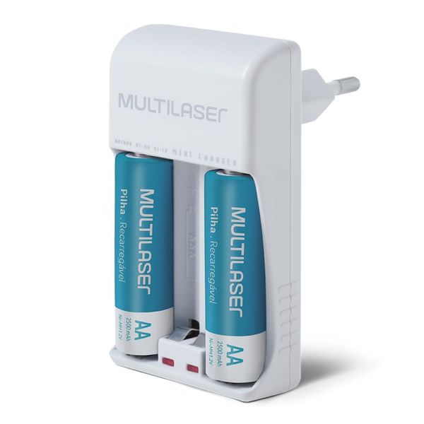 Carregador de Pilhas AA AAA Multilaser CB048